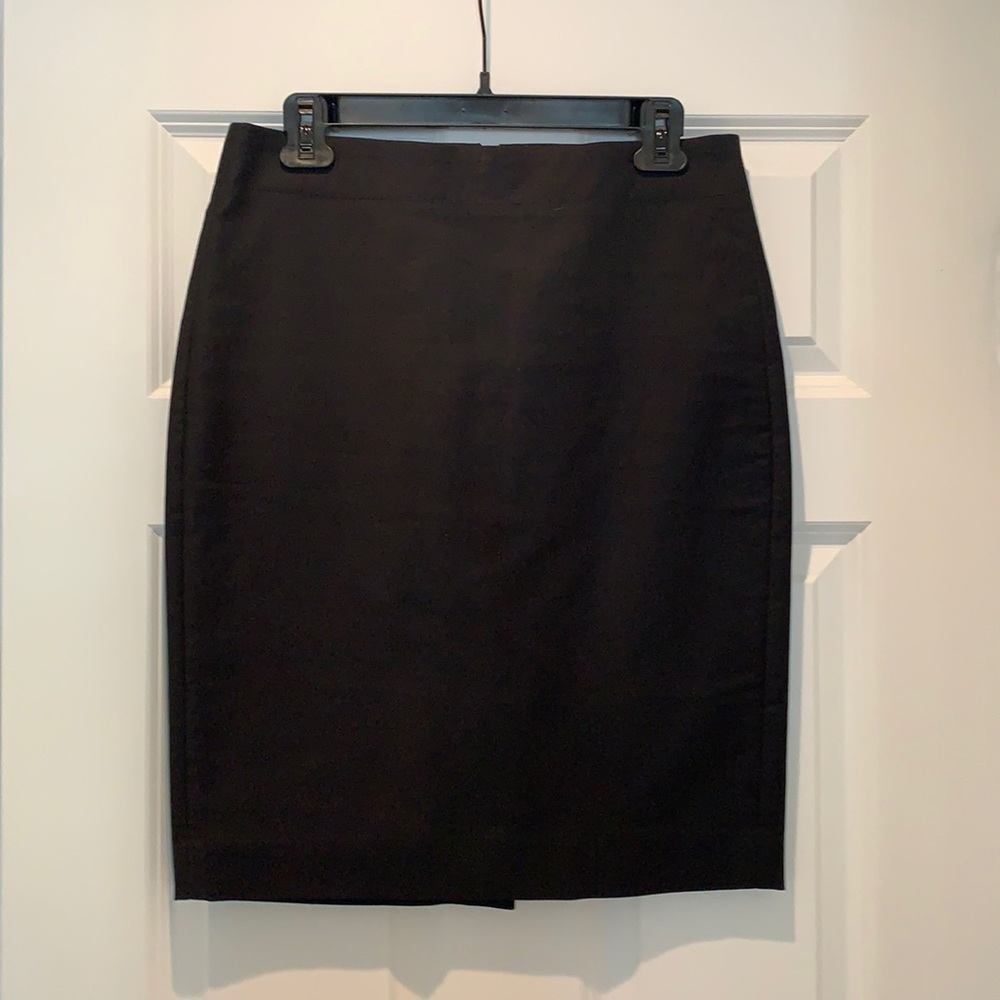 J. Crew Black Pencil Skirt